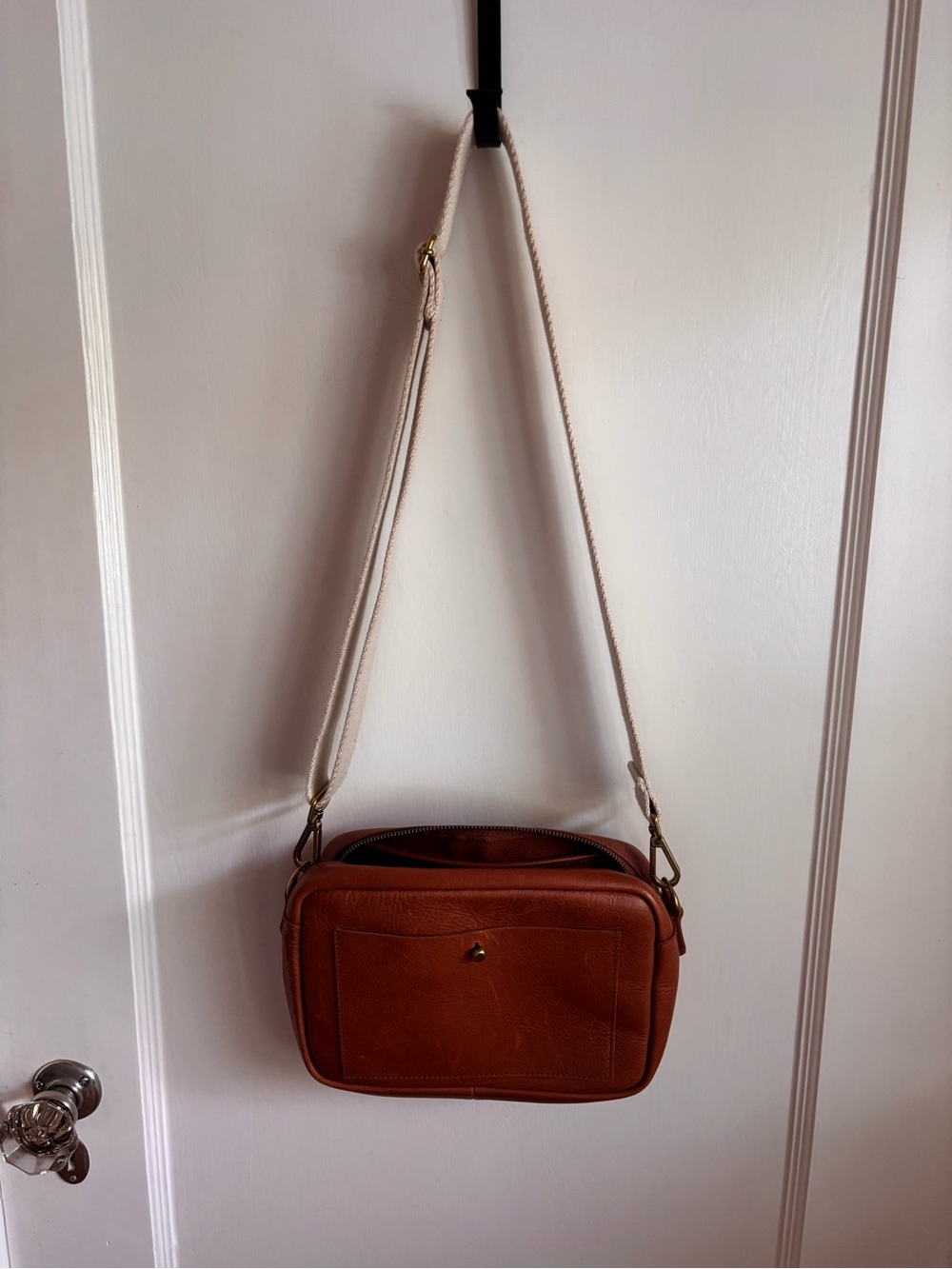 Madewell Brown Leather Crossbody Camera Bag